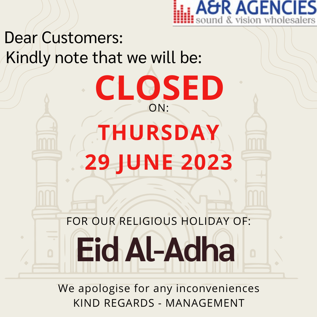 CLOSED FOR EID - THURSDAY 29 JUNE 2023 – A&R Agencies