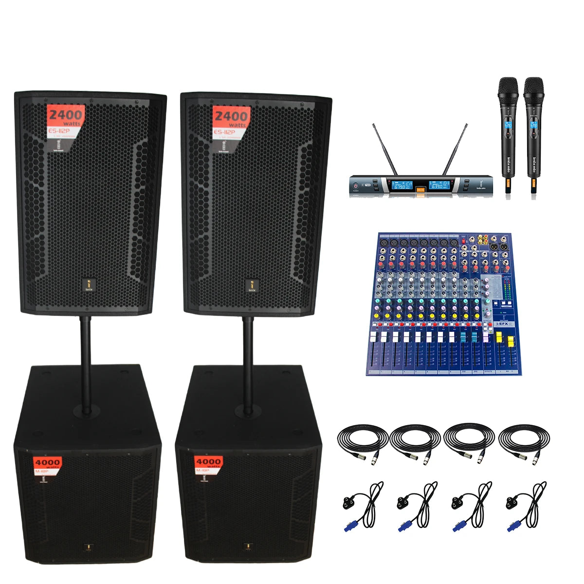 Imix ES115P and M18P Active Speaker Combo – A&R Agencies Imix ES115P and M18P Active Speaker Combo – A&R Agencies