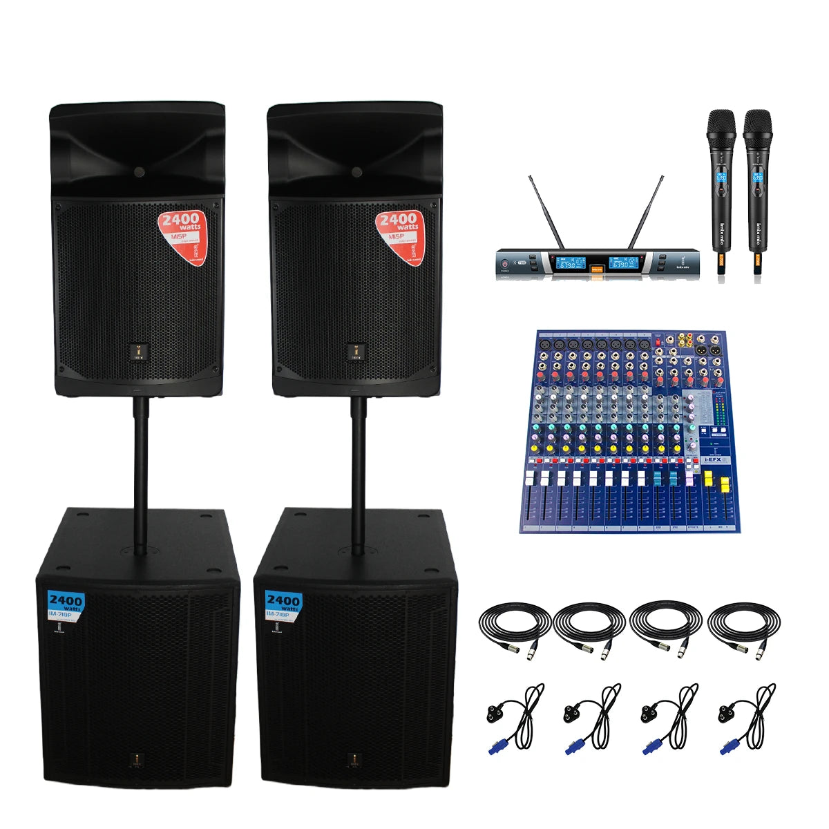 Imix M15P and IM718P Active Speaker Combo