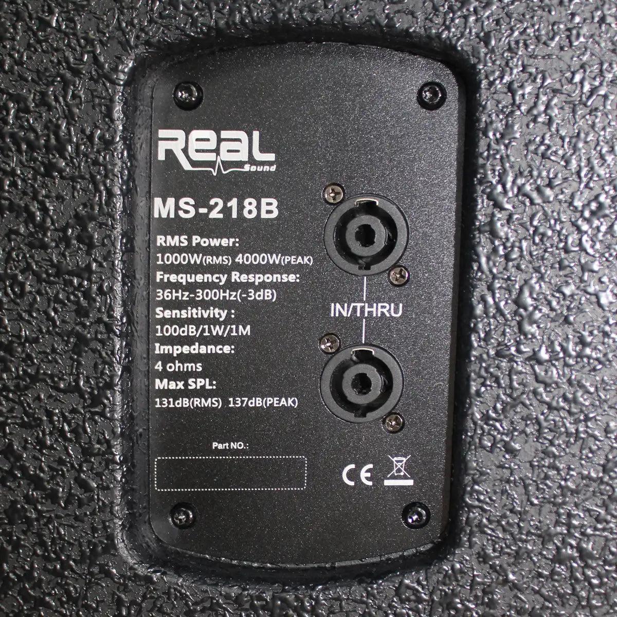 Real Sound MS218B 18″ Dual Passive Sub Woofer