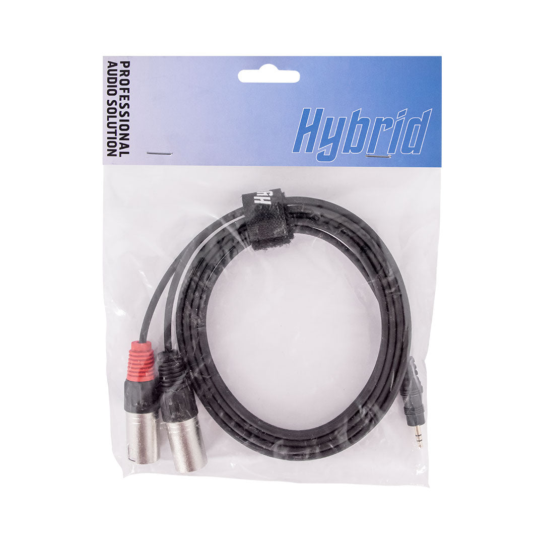 HYBRID DUAL XLR MALE – MINIJACK 1.8M