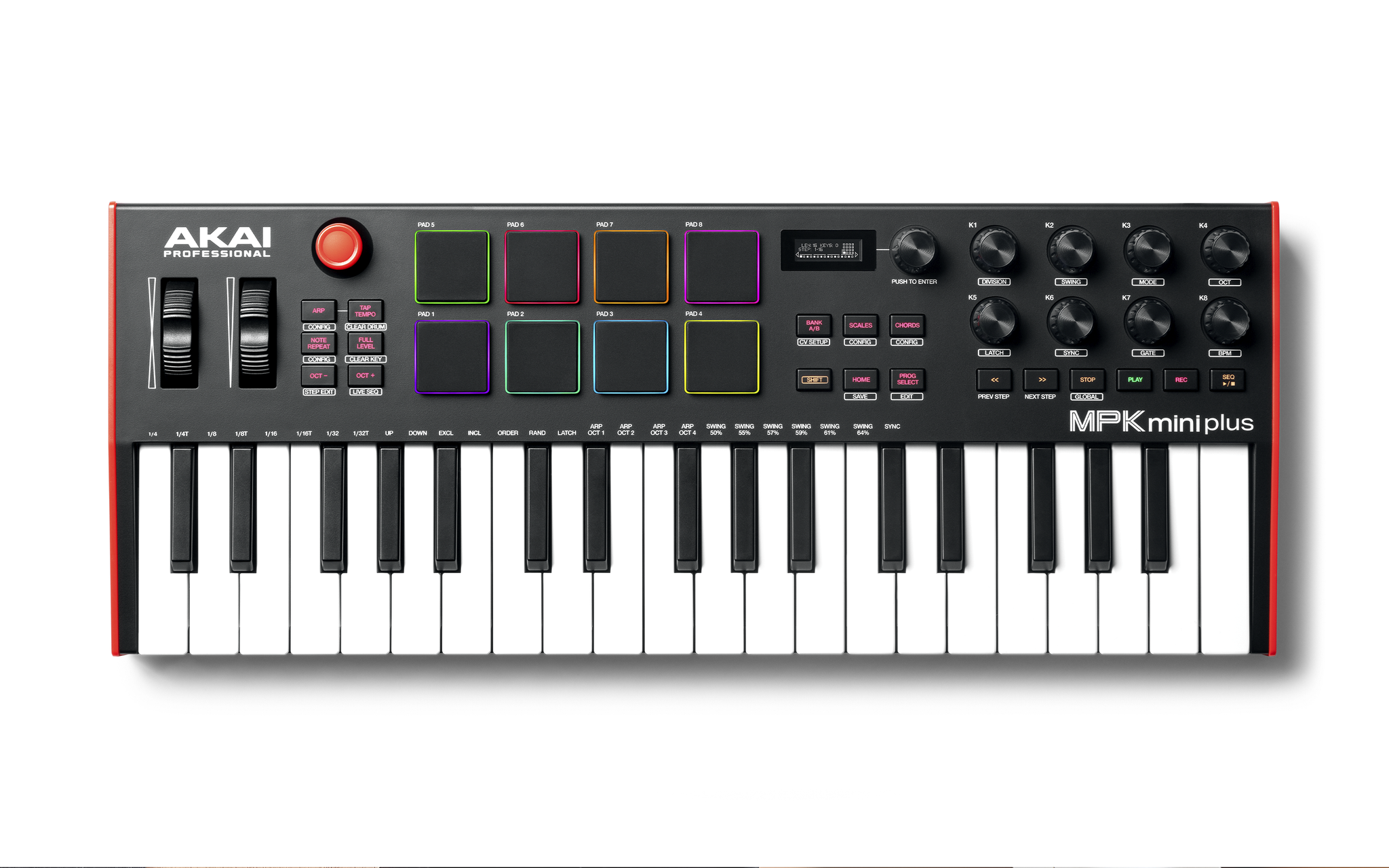 AKAI MPK mini plus MIDIコントローラー AD34_MPKminiPlus_side_top_web_
