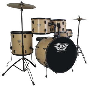 JD Percussion 5 Piece Drumset